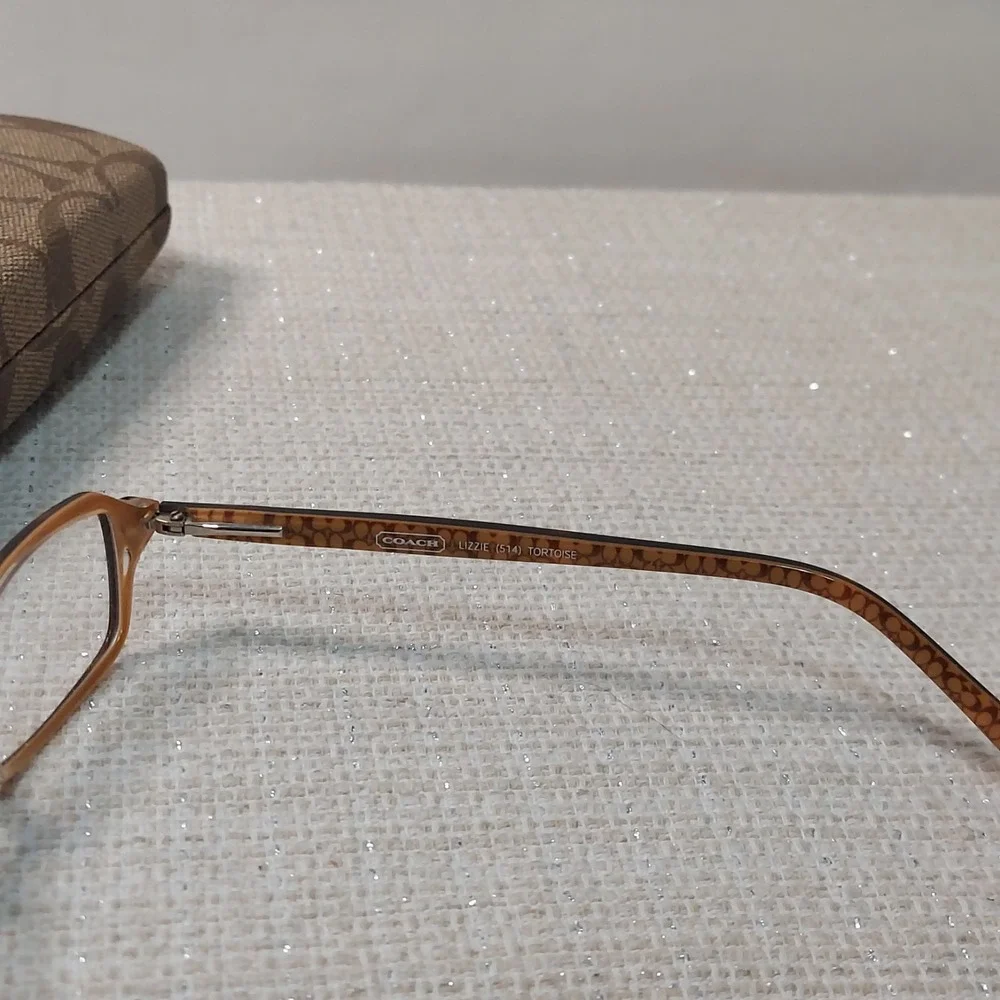 New Coach Eyeglass Frames LIZZIE 514 Brown Tortoise Full Rim 48-15-135 &‎ Case